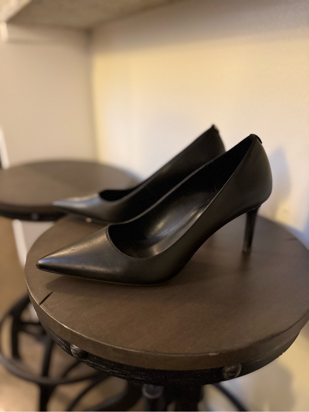 Michael Kors Black Pointed-Toe Stiletto Pumps